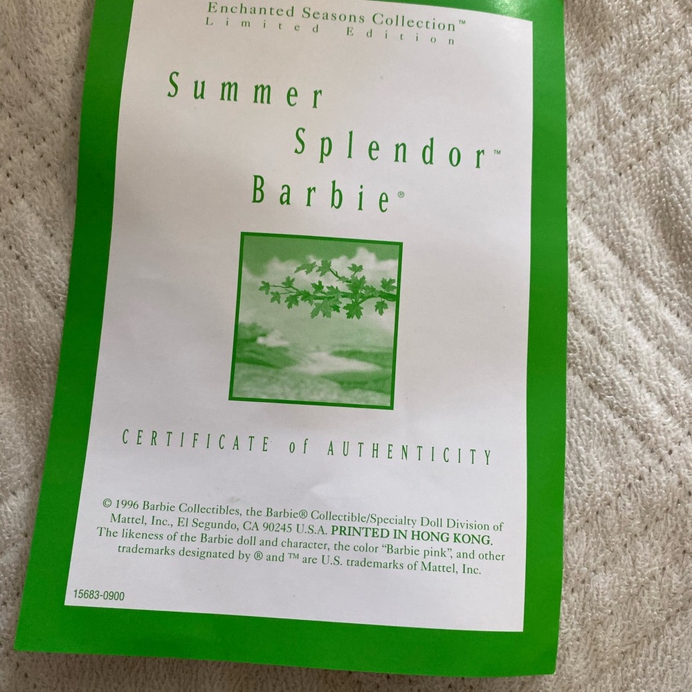 Summer Splendor Barbie - Picture 5 of 5